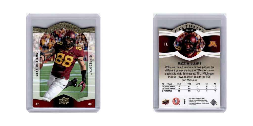 Maxx Williams 2015 Upper Deck A Cut Above #ACA-50 Minnesota Golden Gophers NM