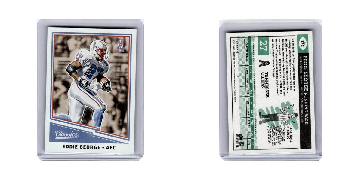 Eddie George 2017 Panini Classics #132 Tennessee Oilers Football Card NM