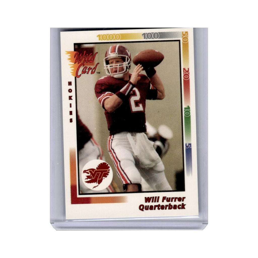 Will Furrer 1992 Wild Card #P3 Football Card NM