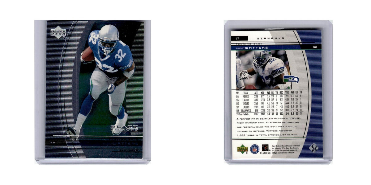 Ricky Watters 1999 Upper Deck Black Diamond #97 Seattle Seahawks NM