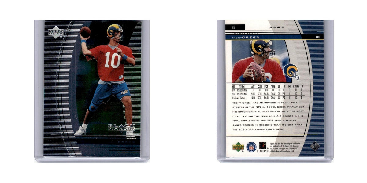 Trent Green 1999 Upper Deck Black Diamond #88 St. Louis Rams Football Card NM