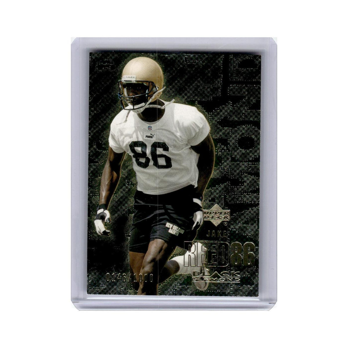 Jake Reed 2000 Upper Deck Black Diamond #70 New Orleans Saints Football Card NM