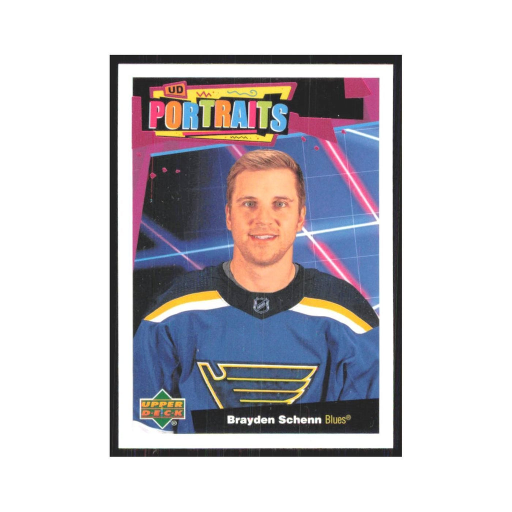 2020 Upper Deck UD Portraits Brayden Schenn St. Louis Blues #P-38