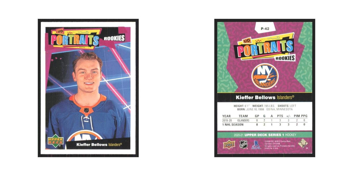 2020 Upper Deck UD Portraits Kieffer Bellows New York Islanders #P-42