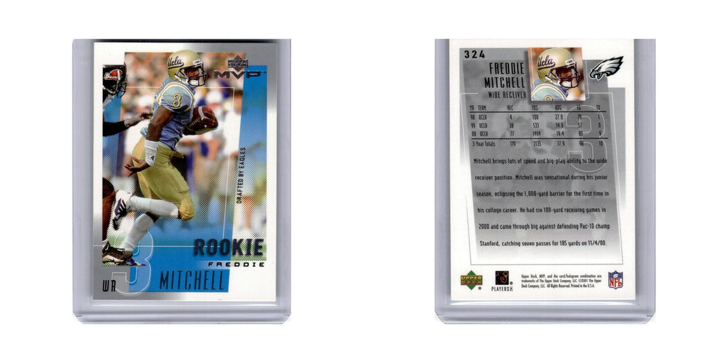 Freddie Mitchell Rookie 2001 Upper Deck MVP #324 Philadelphia Eagles NM