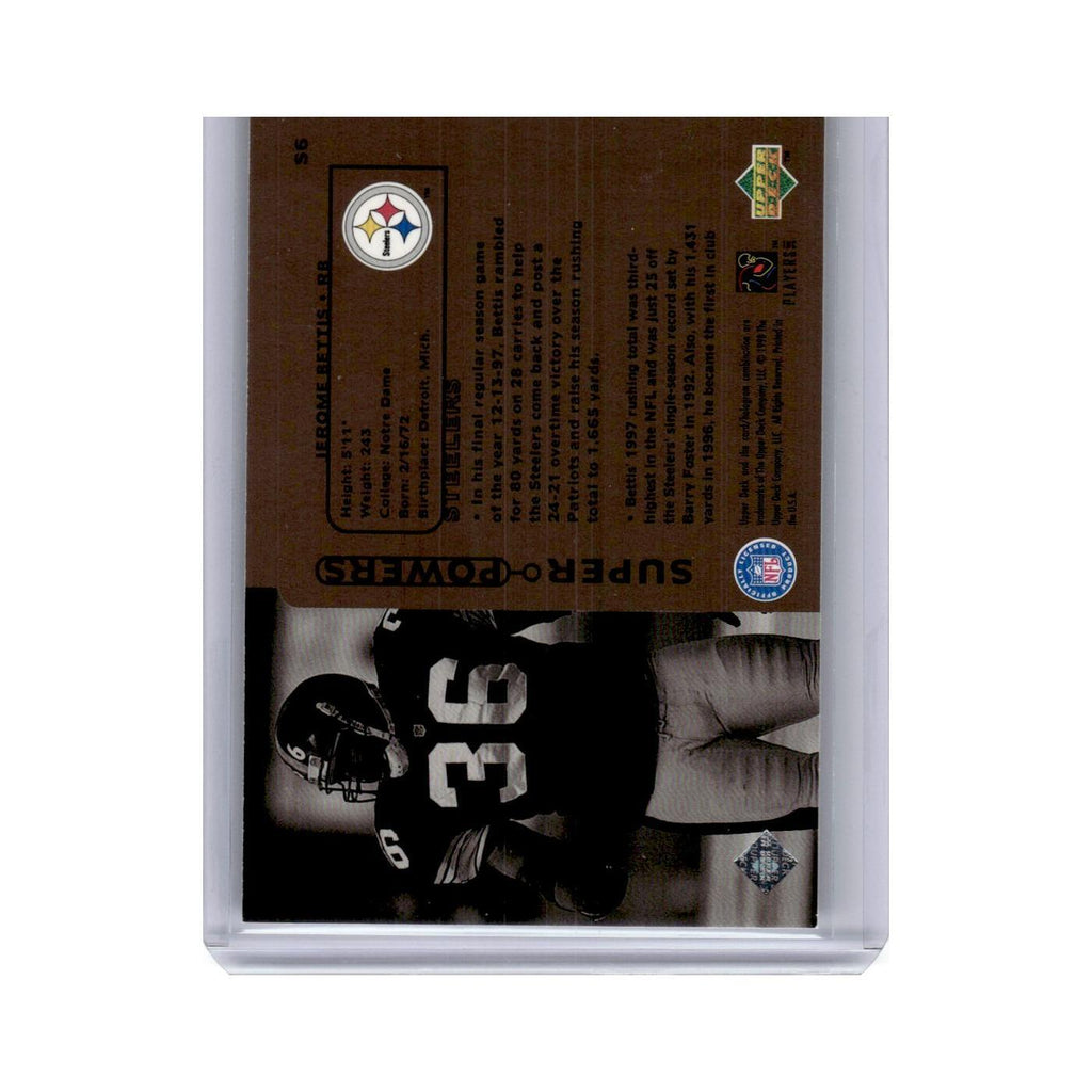 Jerome Bettis 1998 Upper Deck Super Powers #S6 Pittsburgh Steelers NM