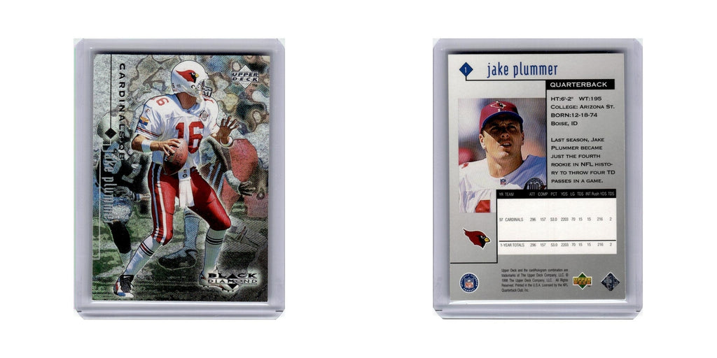 Jake Plummer 1998 Upper Deck Black Diamond #1 Arizona Cardinals Football Card NM