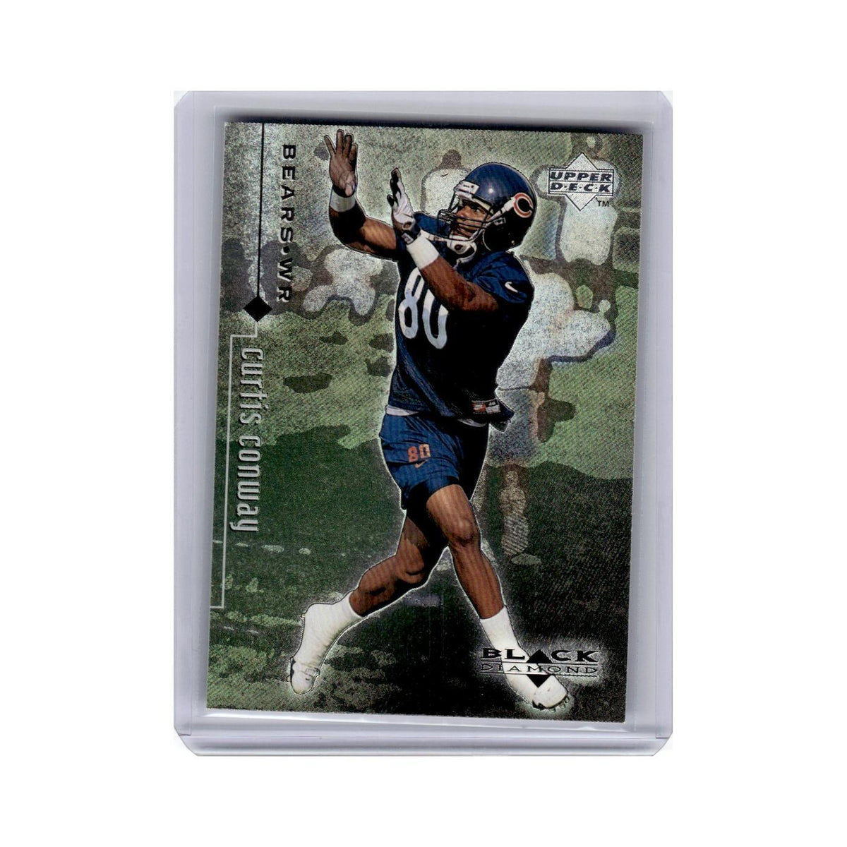 Curtis Conway 1998 Upper Deck Black Diamond #18 Chicago Bears Football Card NM