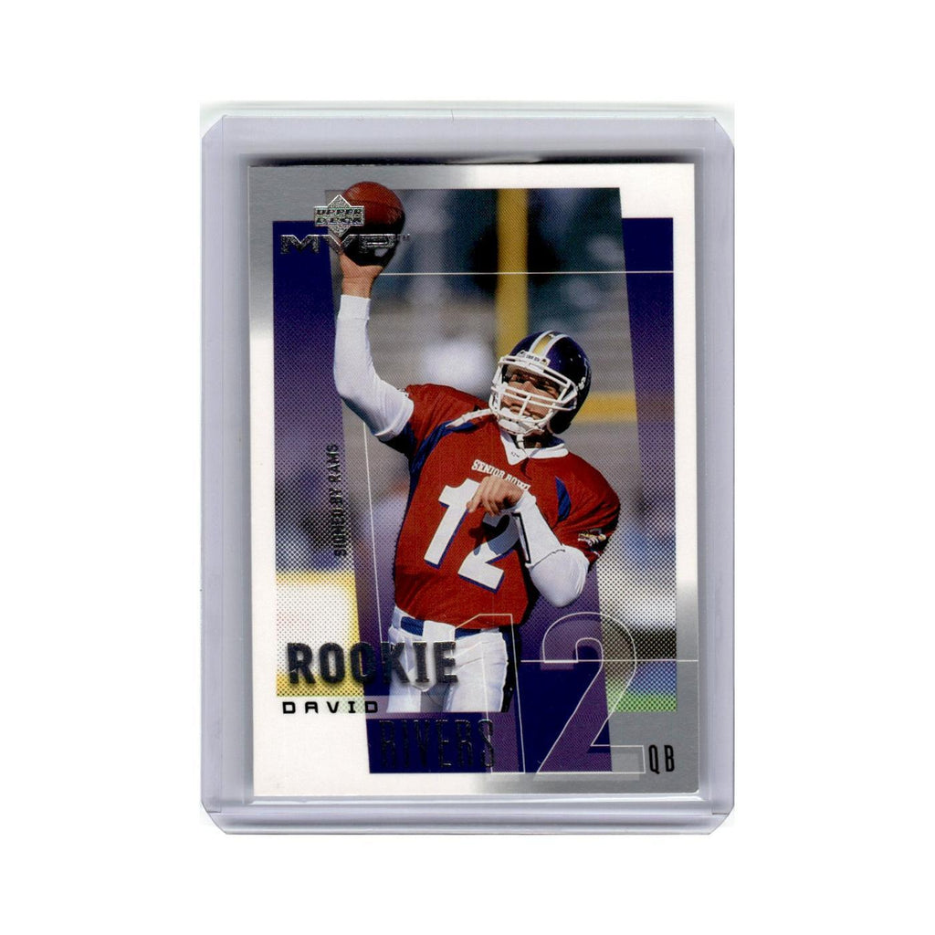 David Rivers Rookie 2001 Upper Deck MVP #291 St. Louis Rams Football Card NM