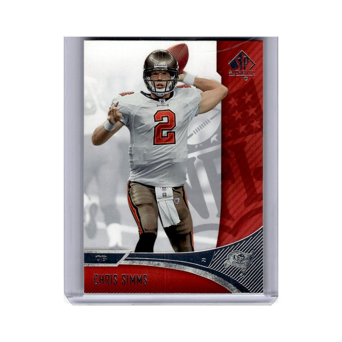 Chris Simms 2006 SP Authentic #82 Tampa Bay Buccaneers Football Card NM