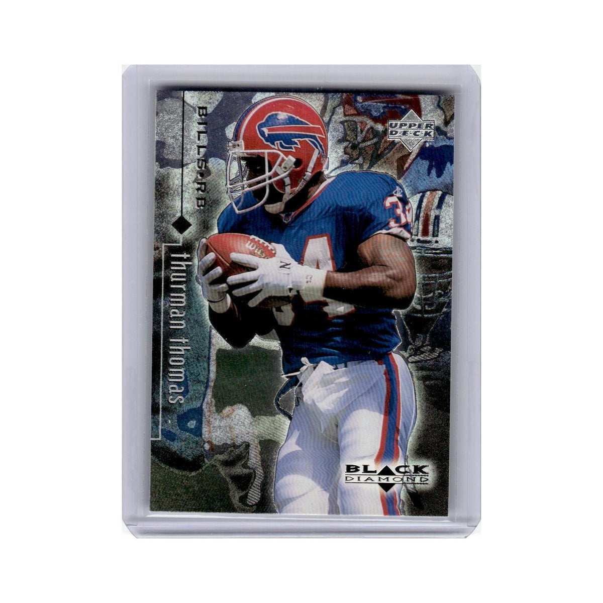 Thurman Thomas 1998 Upper Deck Black Diamond #12 Buffalo Bills Football Card NM