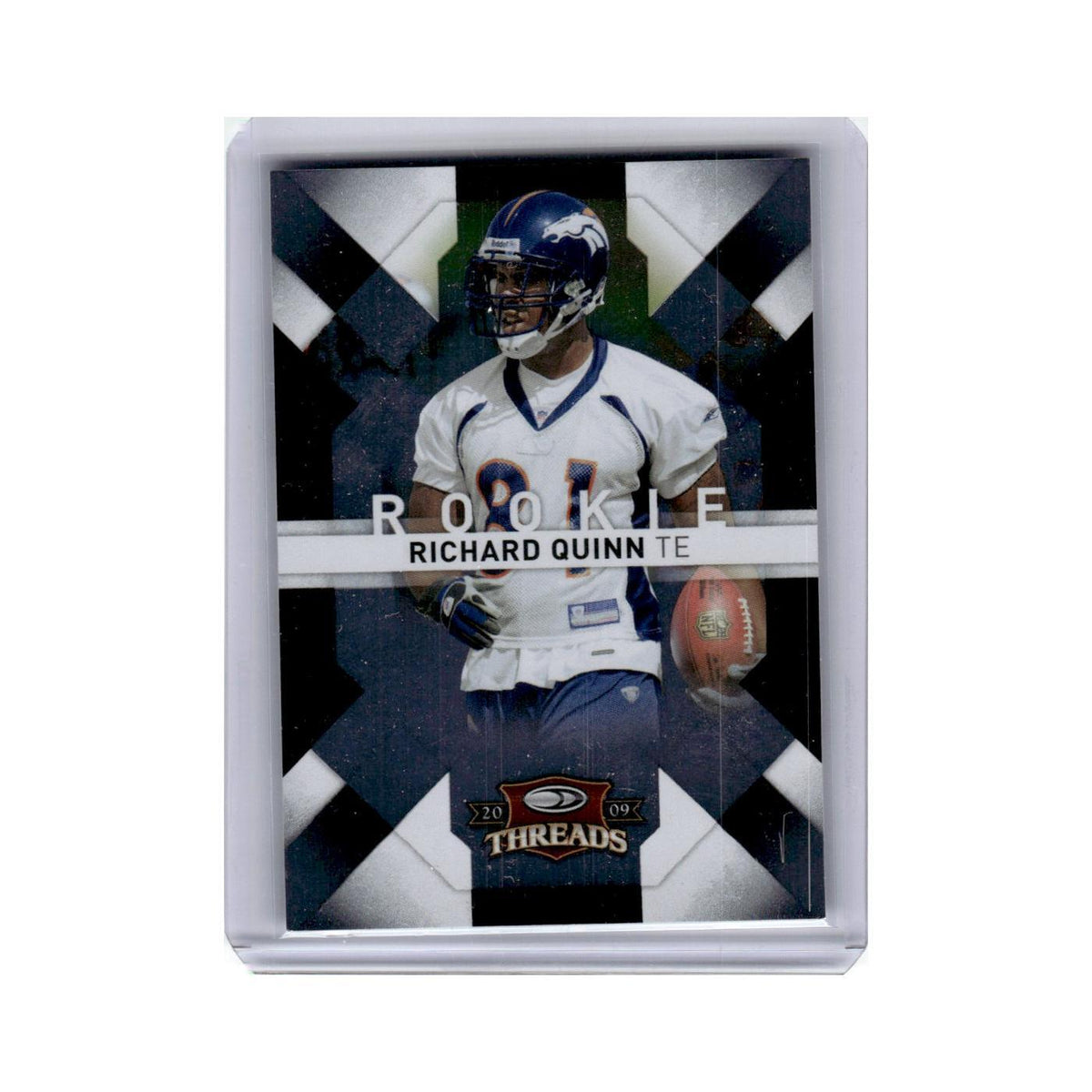 Richard Quinn #/999 2009 Donruss Threads #184 Denver Broncos Football Card NM