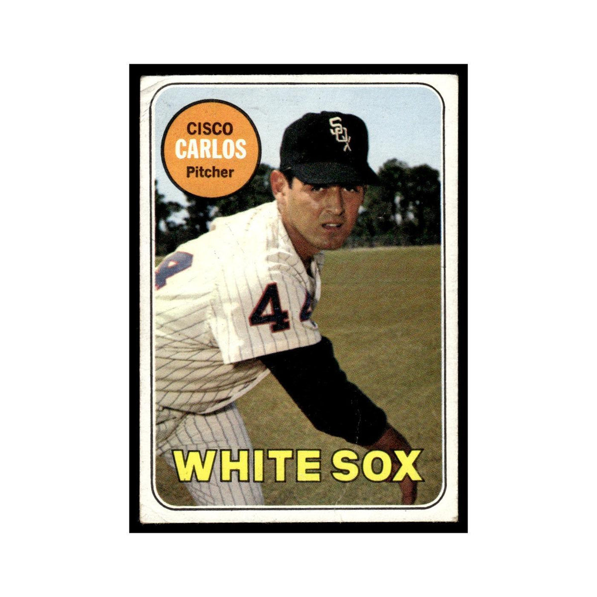 1969 Topps (Damaged) Cisco Carlos White Sox #54