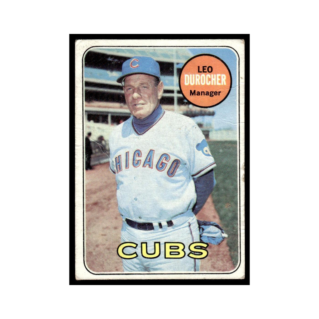 1969 Topps (Damaged) Leo Durocher Cubs #147