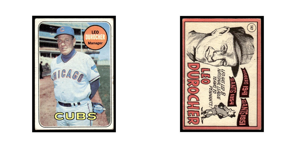 1969 Topps (Damaged) Leo Durocher Cubs #147
