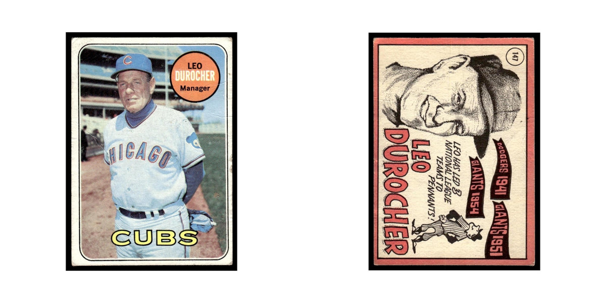 1969 Topps (Damaged) Leo Durocher Cubs #147