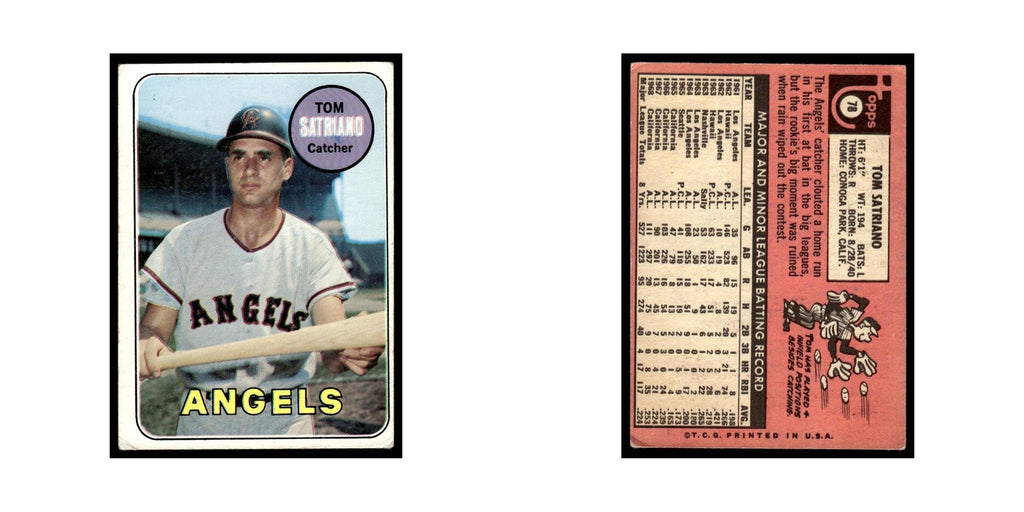 1969 Topps (Damaged) Tom Satriano Angels #78