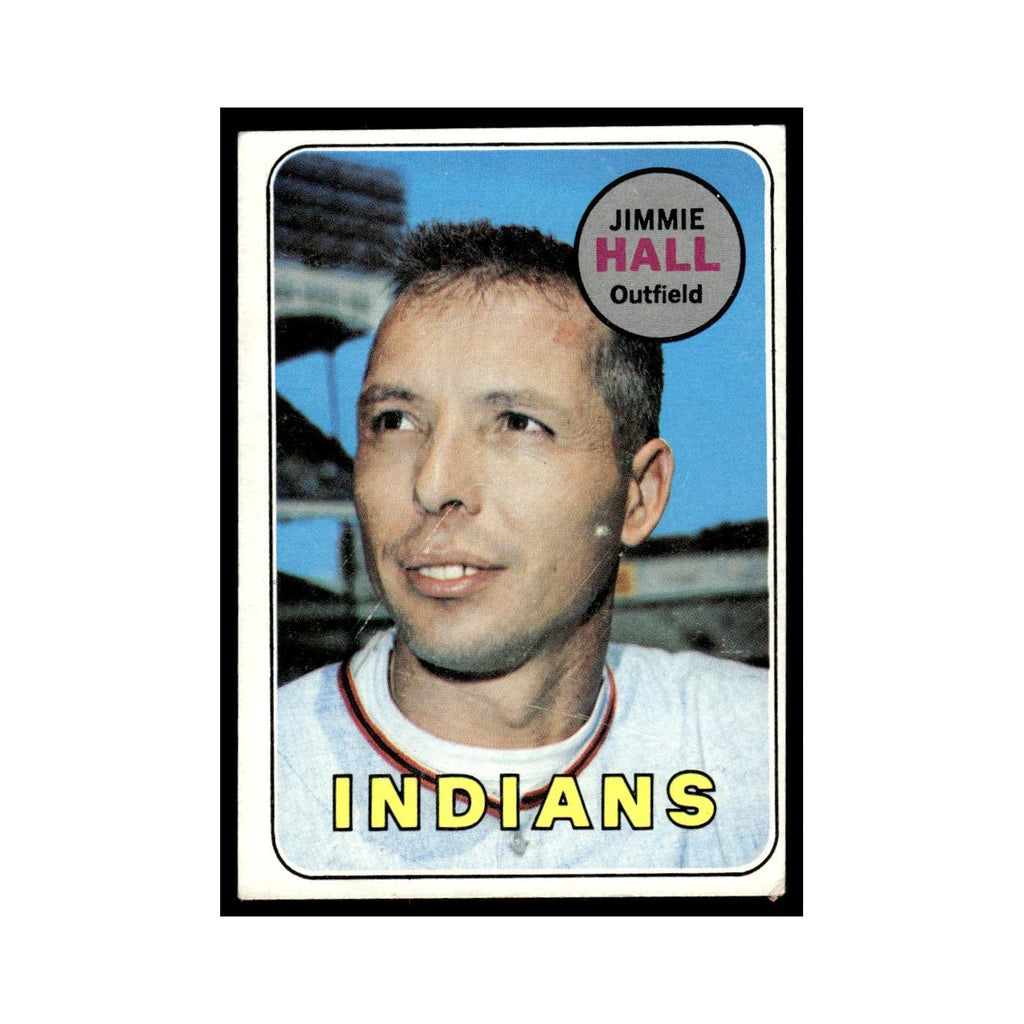 1969 Topps (Damaged) Jimmie Hall Indians #61