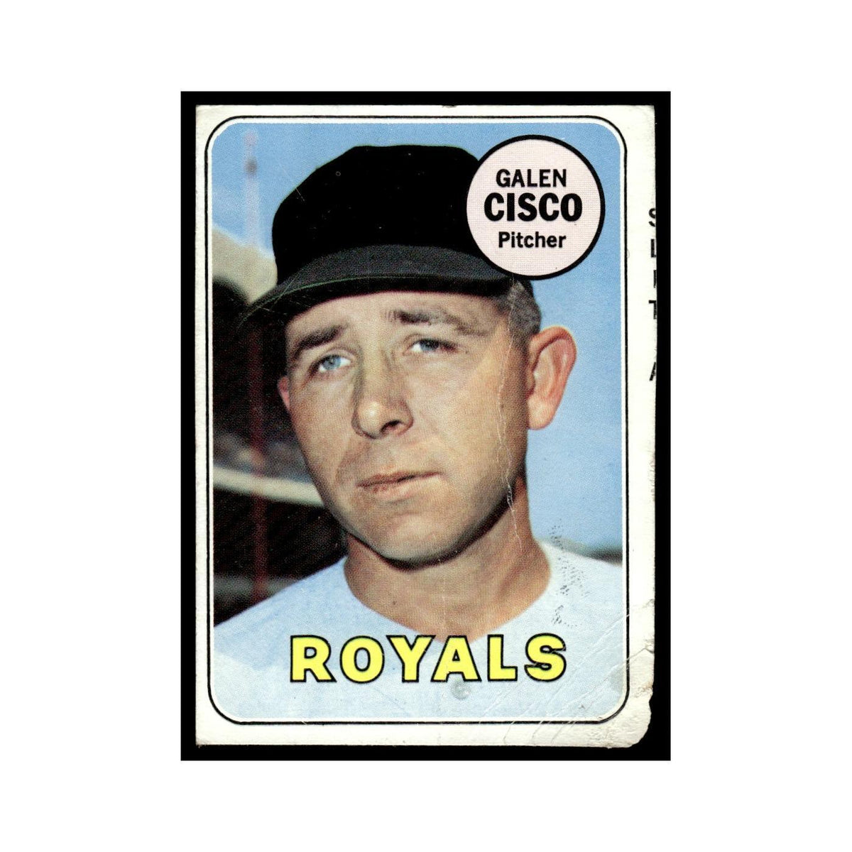 1969 Topps (Damaged) Galen Cisco Royals #211