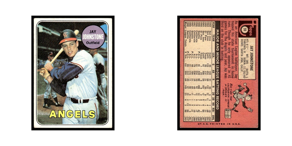 1969 Topps (Damaged) Jay Johnstone Angels #59