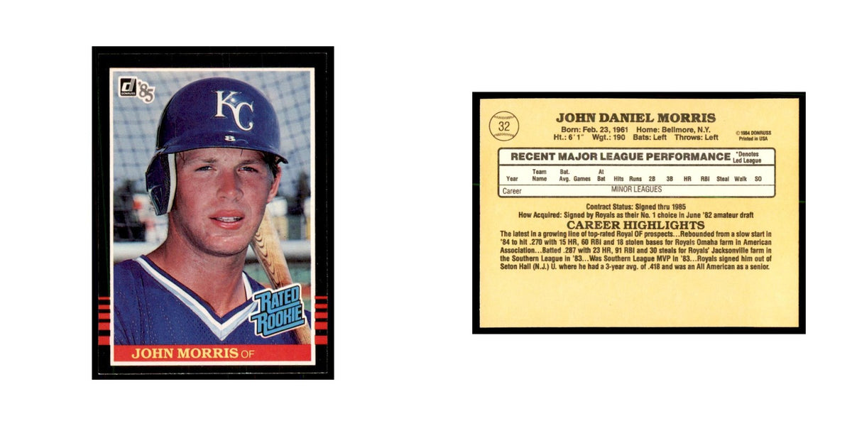 1985 Donruss John Morris Baseball Cards #32