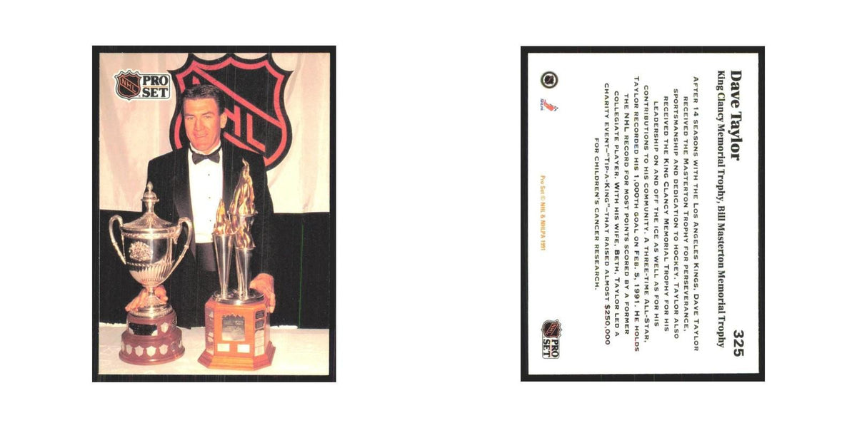 1991 Pro Set Dave Taylor Los Angeles Kings #325