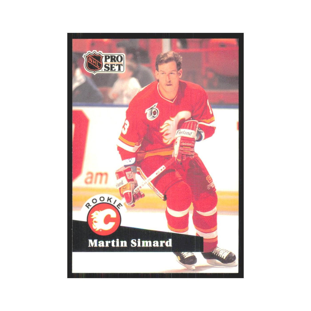 1991 Pro Set Martin Simard RC Calgary Flames #526