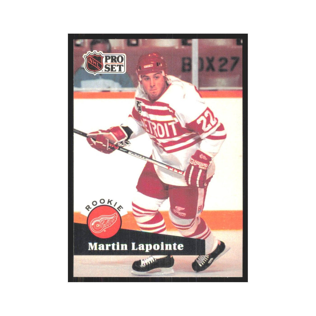 1991 Pro Set Martin Lapointe RC Detroit Red Wings #532