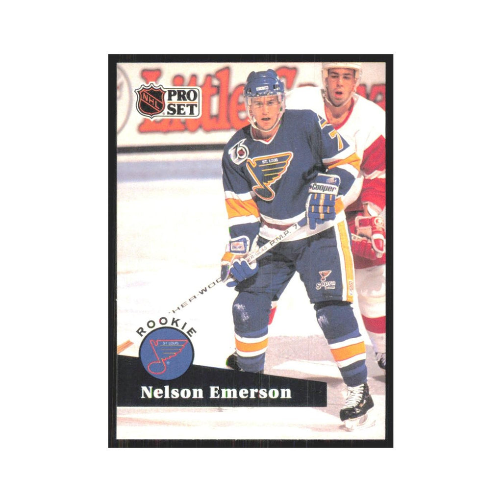 1991 Pro Set Nelson Emerson RC St. Louis Blues #557