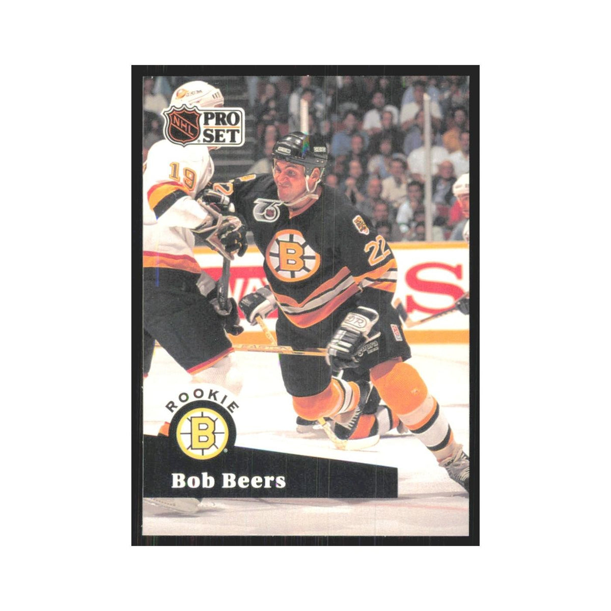 1991 Pro Set Bob Beers RC Boston Bruins #520