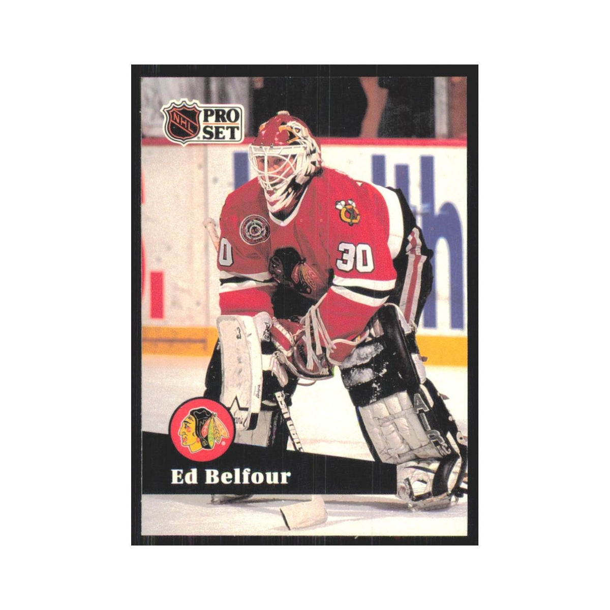 1991 Pro Set Ed Belfour Chicago Blackhawks #43