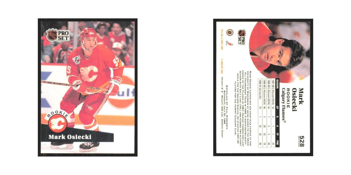 1991 Pro Set Mark Osiecki RC Calgary Flames #528