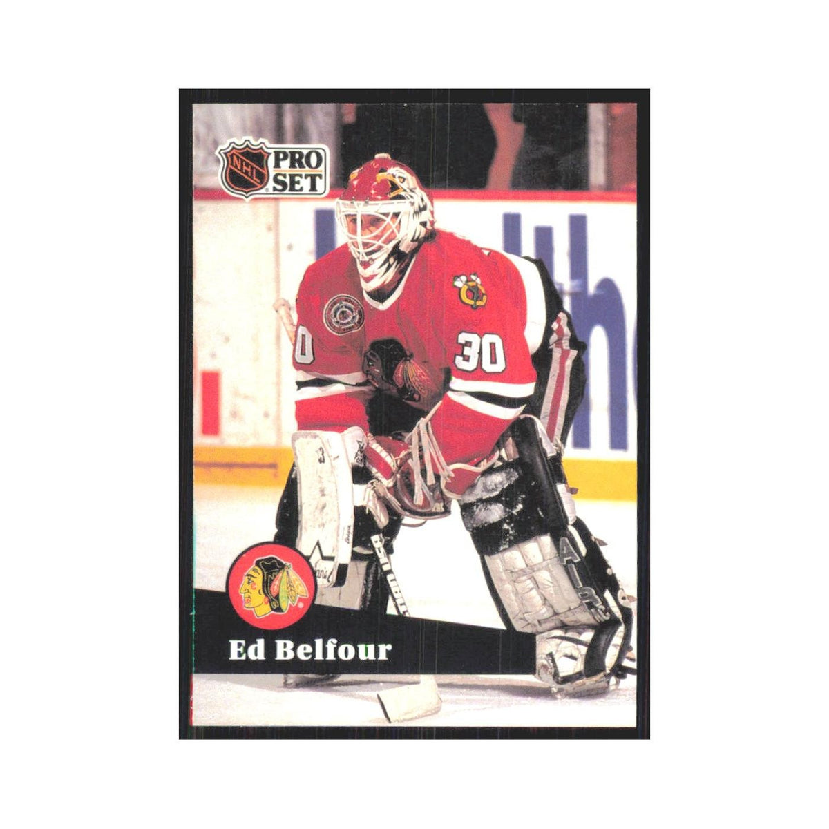 1991 Pro Set Ed Belfour Chicago Blackhawks #43