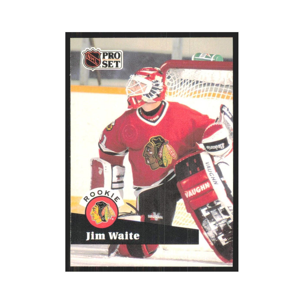 1991 Pro Set Jimmy Waite RC Chicago Blackhawks #530