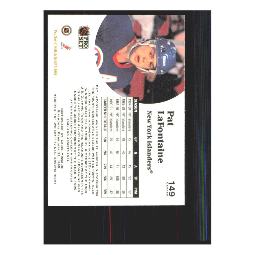 1991 Pro Set Pat LaFontaine New York Islanders #149