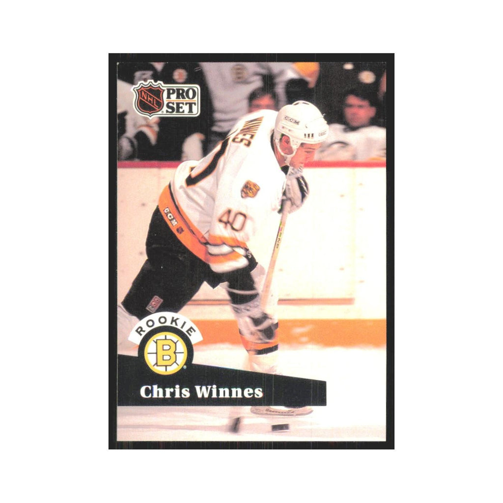 1991 Pro Set Chris Winnes RC Boston Bruins #522