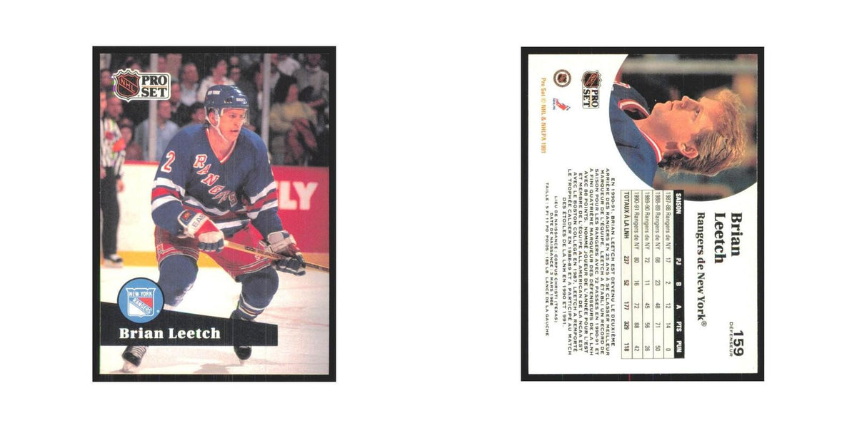 1991 Pro Set Brian Leetch New York Rangers #159