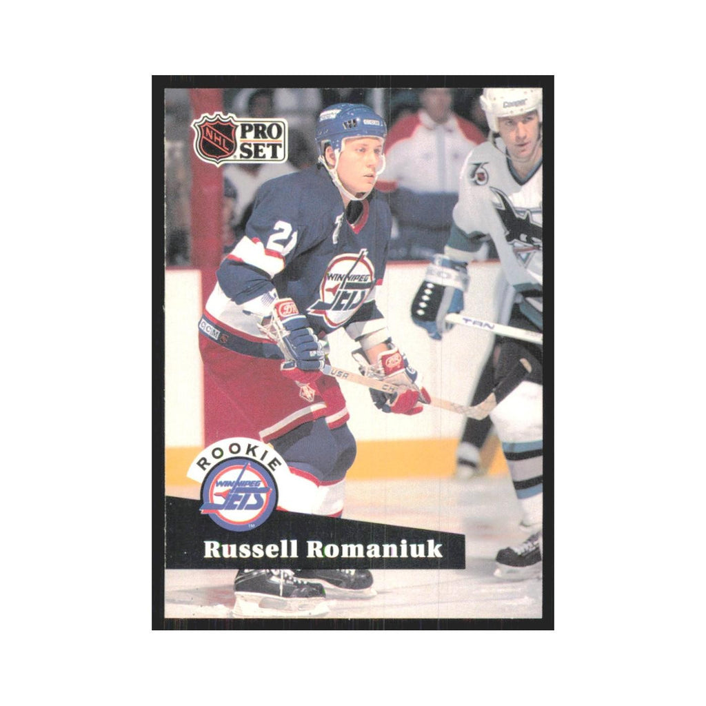 1991 Pro Set Russell Romaniuk RC Winnipeg Jets #565