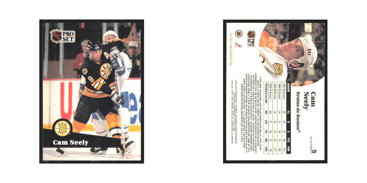 1991 Pro Set Cam Neely Boston Bruins #5