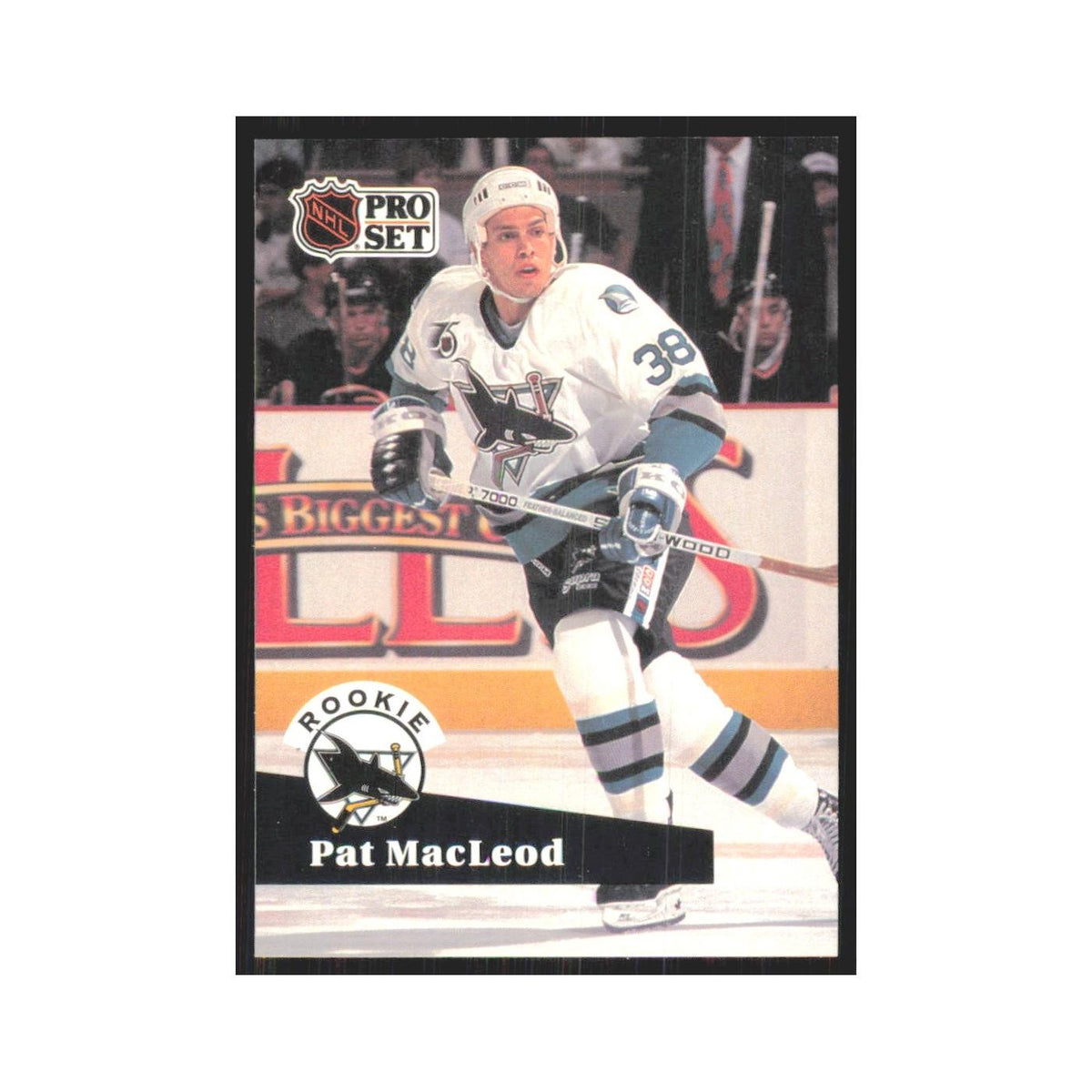1991 Pro Set Pat MacLeod RC San Jose Sharks #559