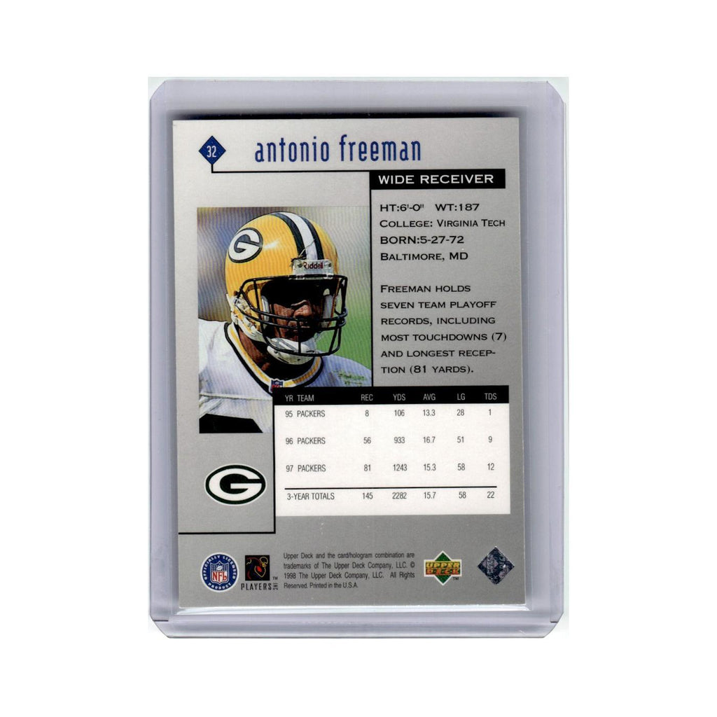 Antonio Freeman 1998 Upper Deck Black Diamond #32 Green Bay Packers NM