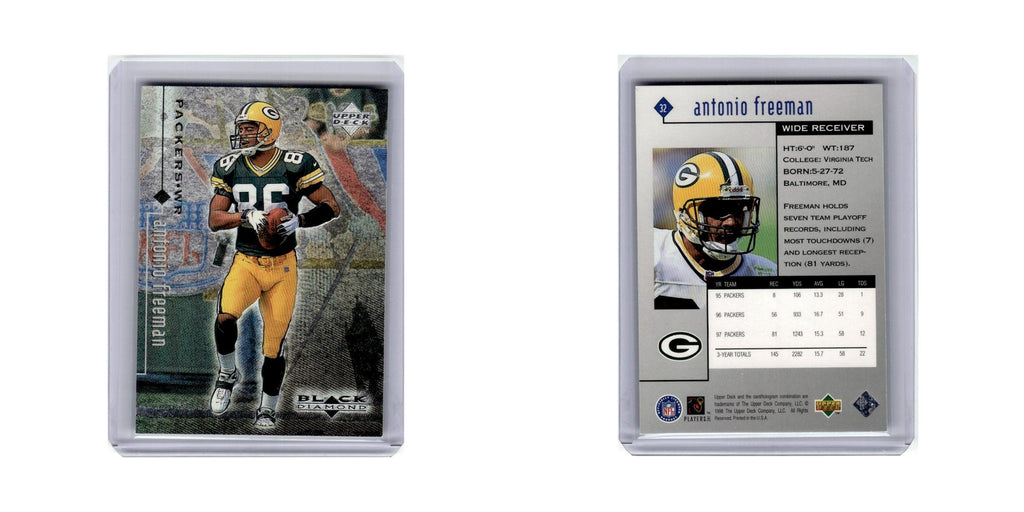 Antonio Freeman 1998 Upper Deck Black Diamond #32 Green Bay Packers NM