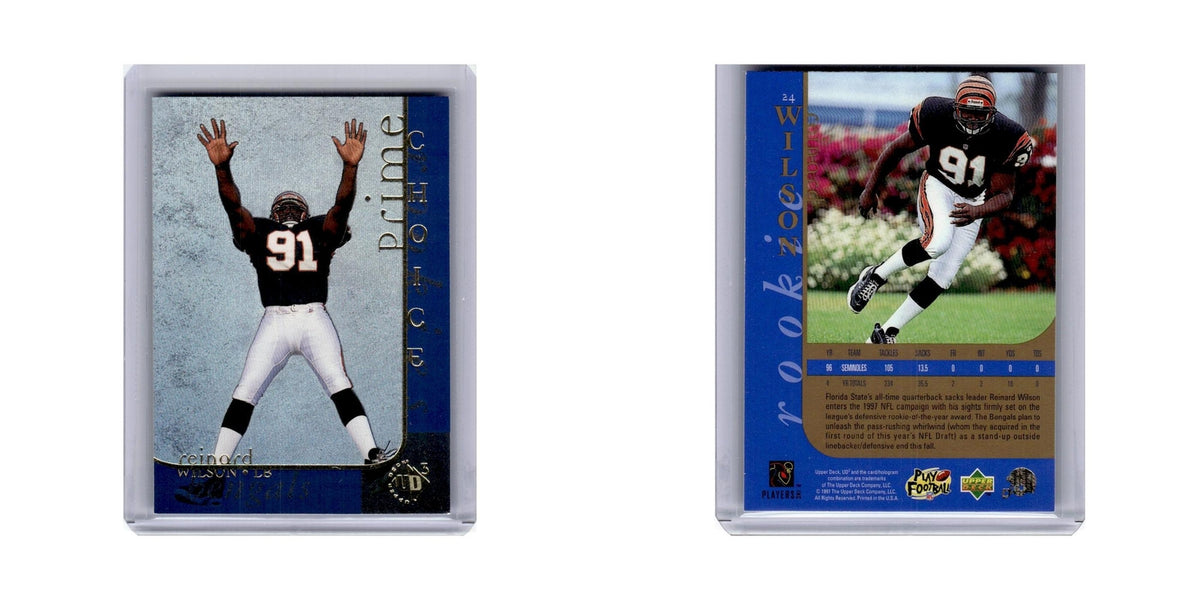 Reinard Wilson 1997 Upper Deck UD3 #24 Cincinnati Bengals Football Card NM