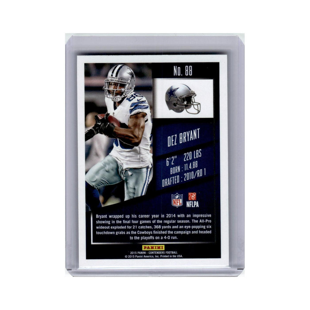 Dez Bryant 2015 Panini Contenders #88 Dallas Cowboys Football Card NM