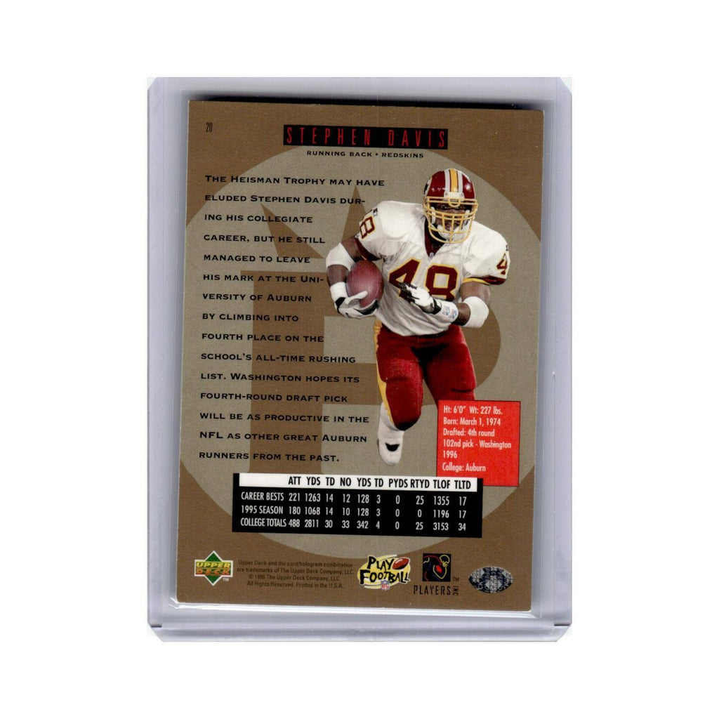 Stephen Davis 1996 SP #20 Washington Redskins Football Card NM