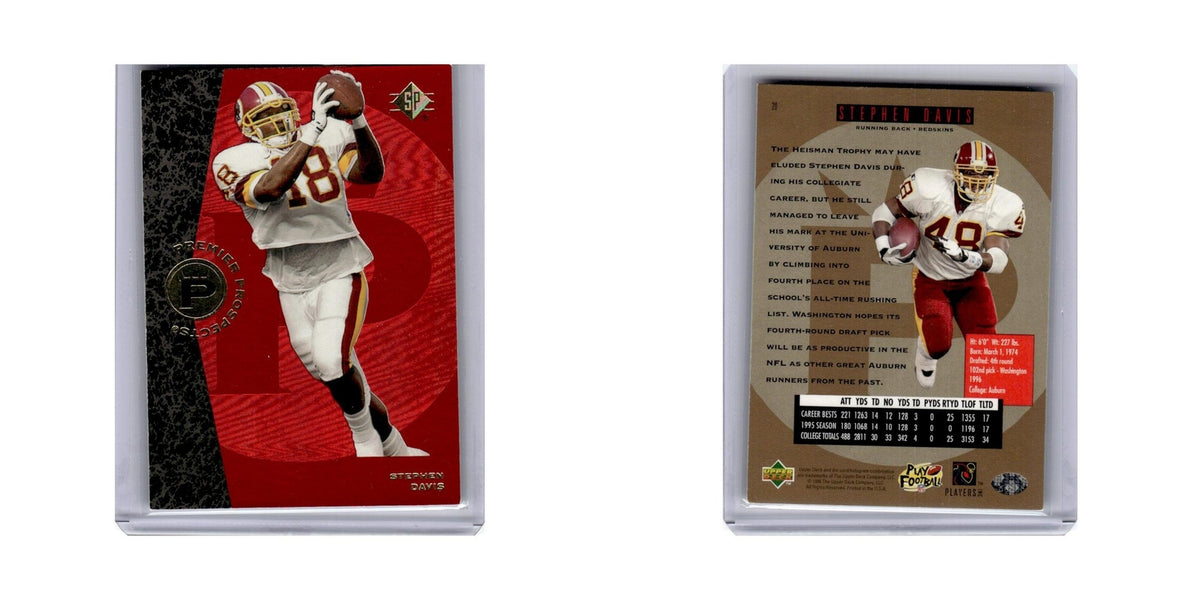 Stephen Davis 1996 SP #20 Washington Redskins Football Card NM