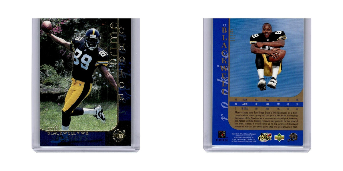 Will Blackwell 1997 Upper Deck UD3 #13 Pittsburgh Steelers Football Card NM