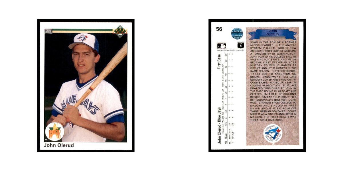 1990 Upper Deck John Olerud Baseball Cards #56