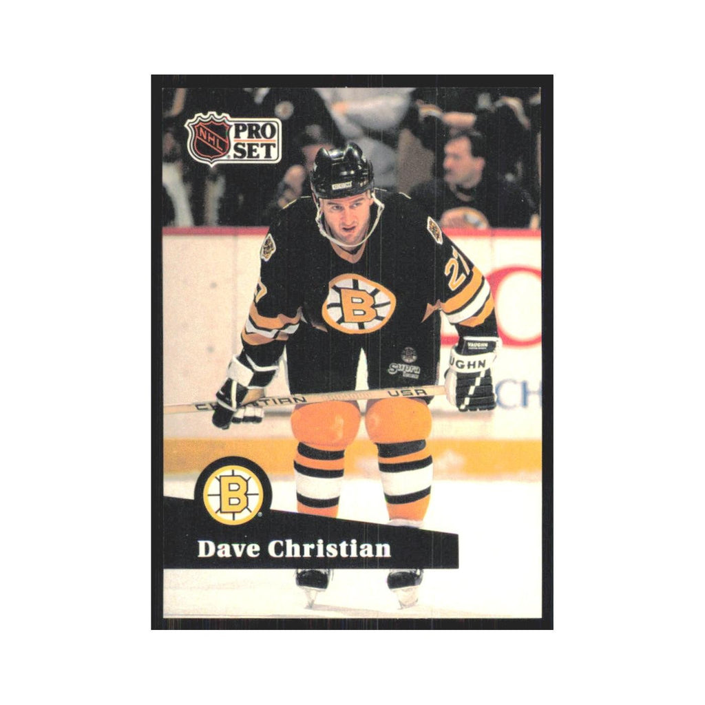 1991 Pro Set Dave Christian Boston Bruins #11