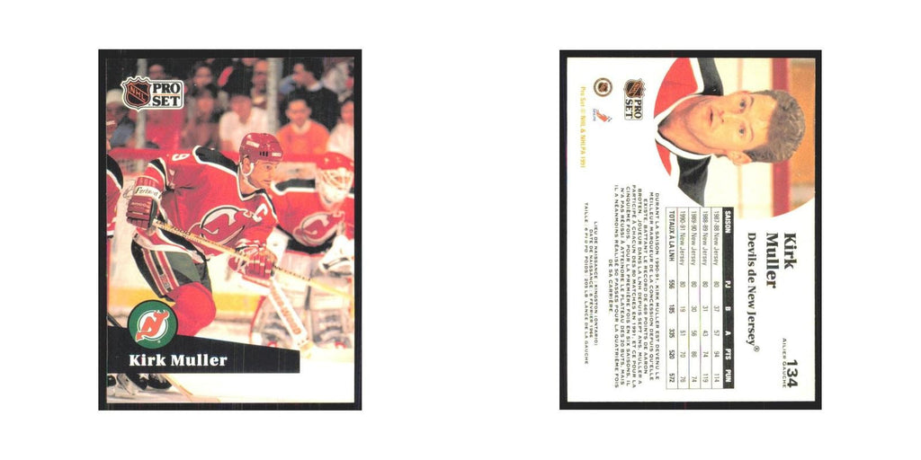 1991 Pro Set Kirk Muller New Jersey Devils #134
